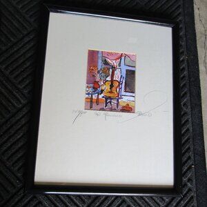 Vintage Eduardo Guzman San Francisco Framed Watercolor , Signed & Numbered 1999